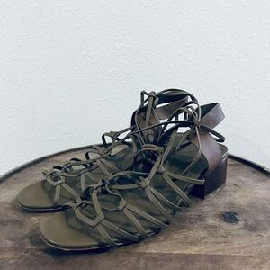 VINCE Beaumont Knotted Leather Gladiator Sandals Women’s 9